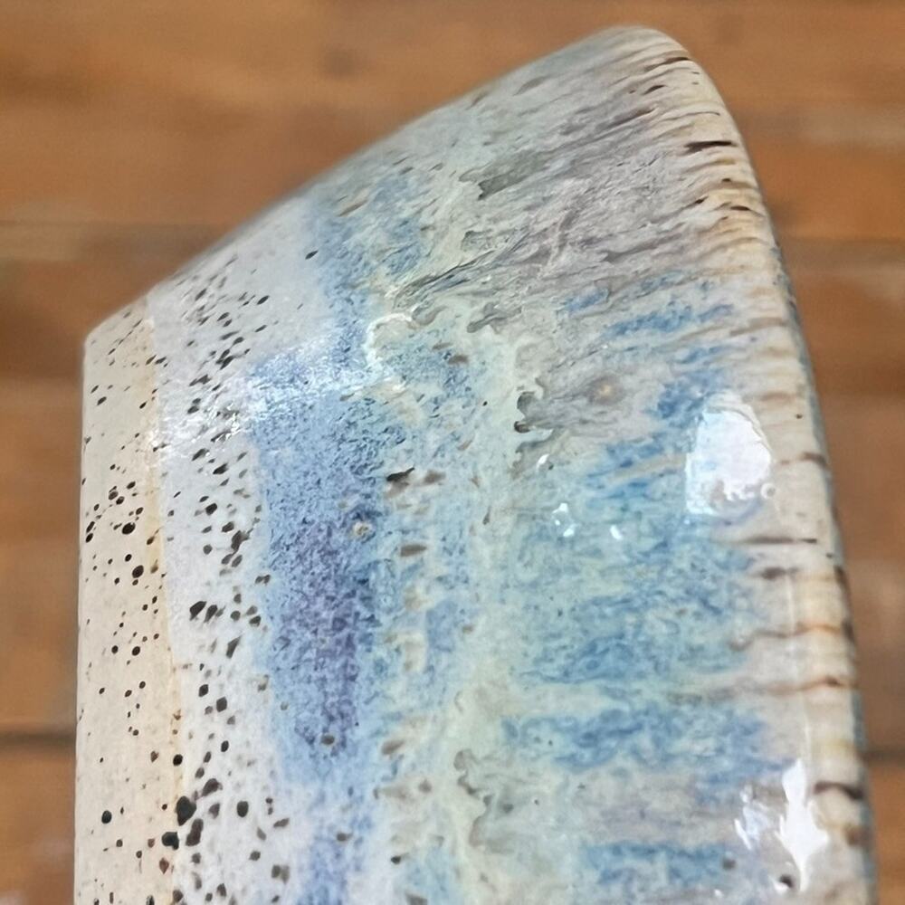 Handmade Pottery Art Clay Bowl 6.5" Multicolor Speckled Glaze - Picture 4 of 9
